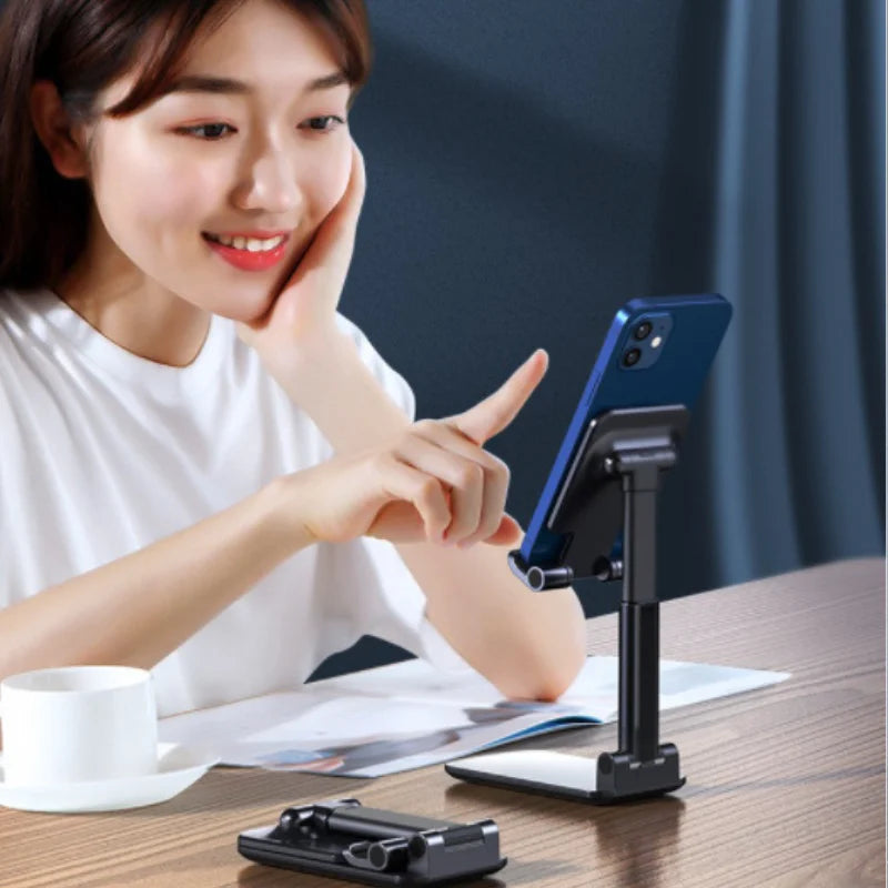 Suporte para celular e tablet de mesa ajustável