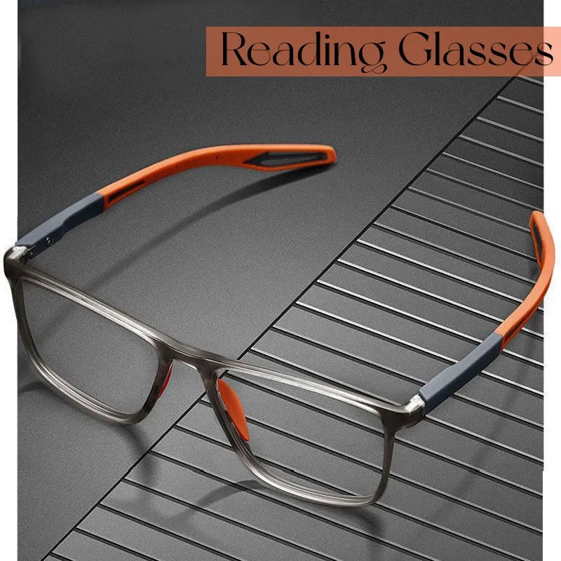 Óculos de leitura ultraleves anti-azul para homens e mulheres, TR90, Óculos Presbiopia, Óculos Ópticos Far Sight, Dioptrias para + 4.0
